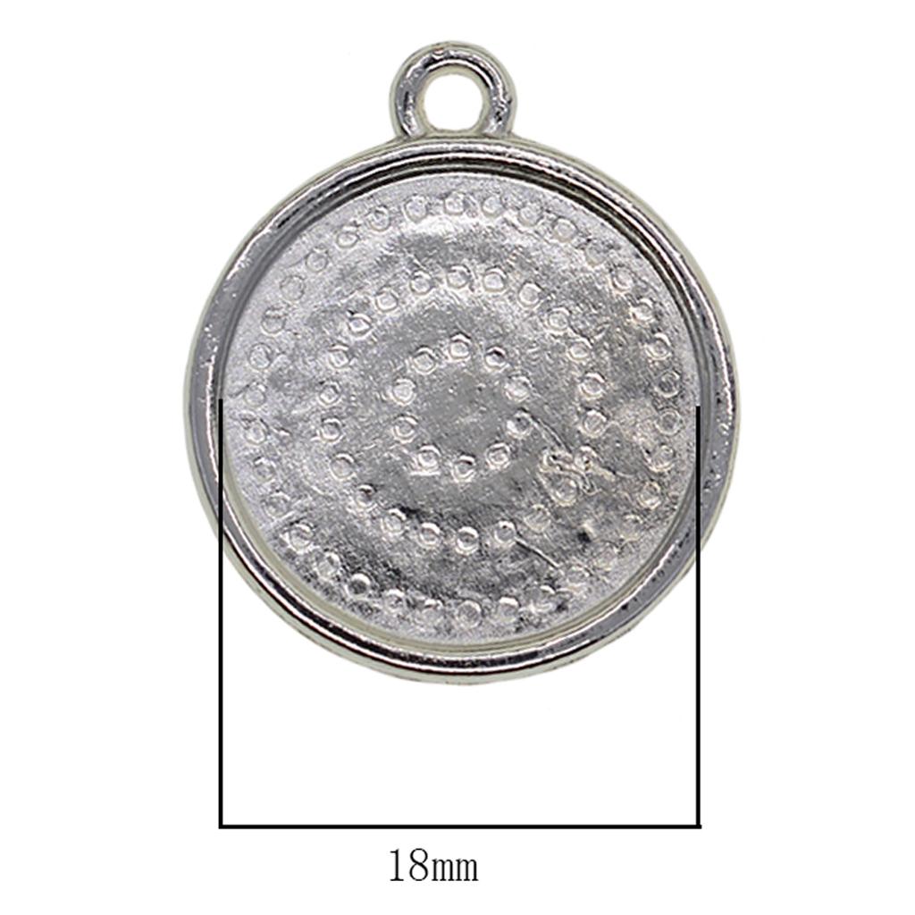 50x18 мм круглый кулон пустой кабошон основа для установки лотков DIY изготовление ювелирных изделий