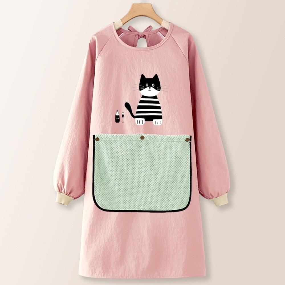 Кухонный фартук с салфеткой из таслона Рабочая одежда Кавайные кофейные комбинезоны для домашнего использования