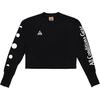 ACG Crew Neck Letter Long Sleeve T-Shirt Women Tops Black CK6883-011