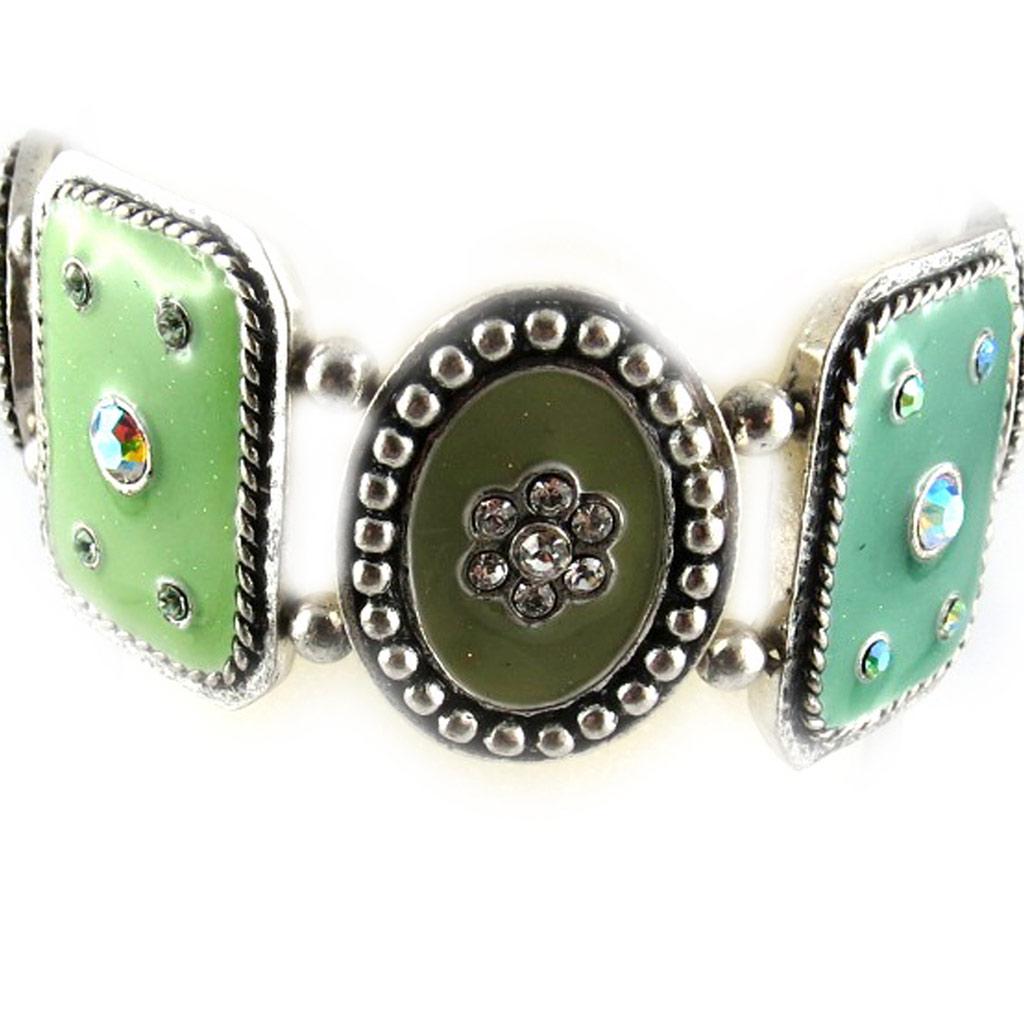 Les Trésors De Lily [E6640] - Зеленый дизайнерский браслет «Оксана»