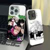Чехол для телефона J-jujutsu kaisen для iPhone 17 17Air 16 15 14 13 12 11 Pro Max Plus Цветной Серебристый