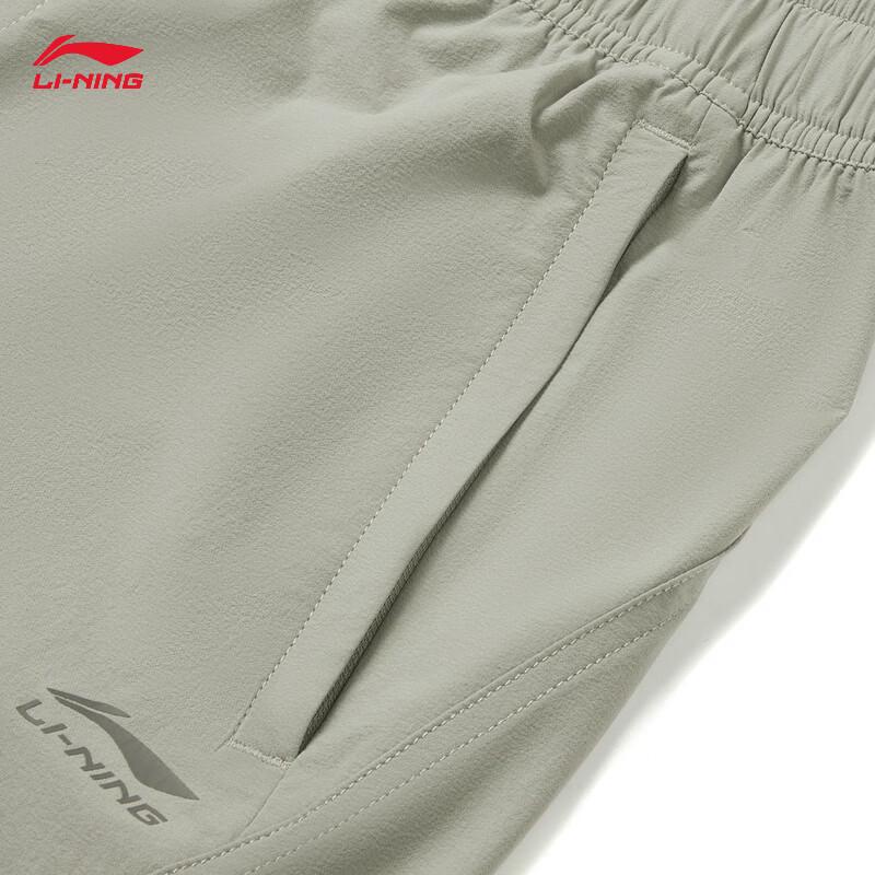 Li-Ning Мужские спортивные шорты с отражающими элементами, быстросохнущие, с защитой от УФ-излучения