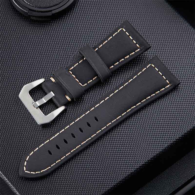 Новые аксессуары для часов Ремешок для часов подлинный 20 мм 22 мм 24 мм 26 мм ремешок для часов Ремешки для часов Crazy Horse кожаный ремешок для часов натуральная кожа мягкий винтажный коричневый