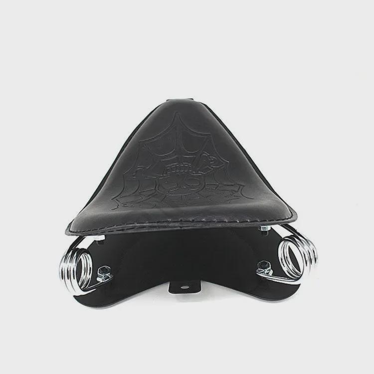 Кожаное пружинное сиденье Skull Retro для Harley Sportster XL883/XL1200/X48