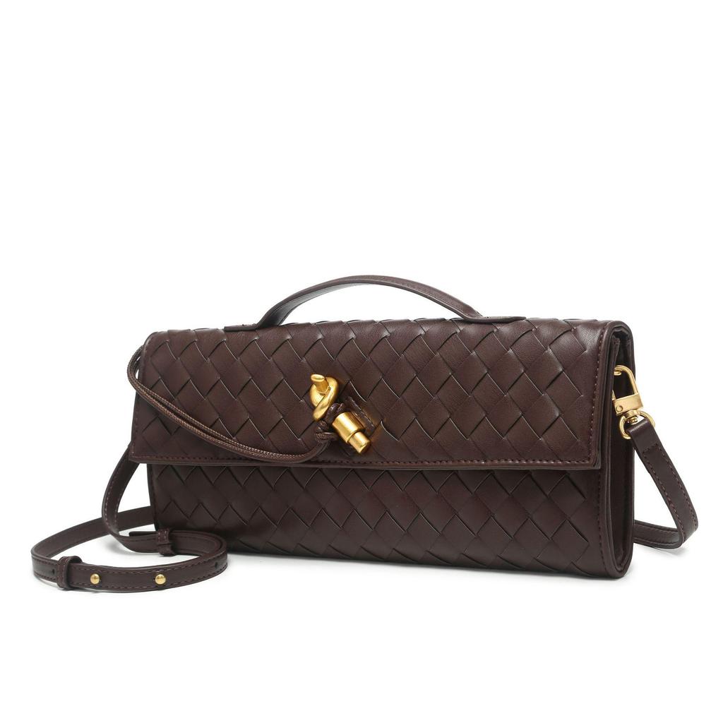 Женская сумка-багет ручной работы в стиле ретро 2024 года