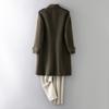 New 100% Wool Coat Men's Long Handmade Cashmere-free Coat Double-sided High-end Woolen Coat