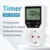 Electronic Timer Switch LCD Digital Time Control Energy Saving Manager Programmable Socket EU Plug Automatic Surge Protector