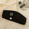 Cloth Elastic Sport Headband Letter Printed Sweat-Absorbent Headscarf  Student