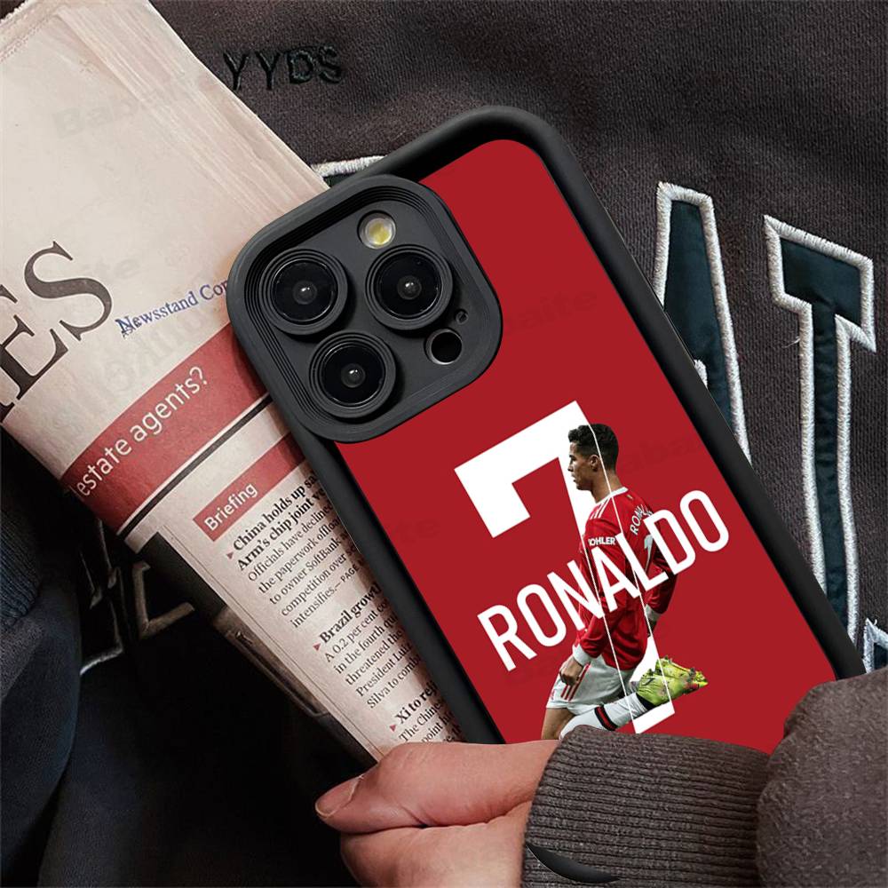 Известные Футболисты C-CR7 Силиконовый Чехол для Телефона для iPhone 17 Pro Max 16 15 14 13 12 11 Plus 17 Air
