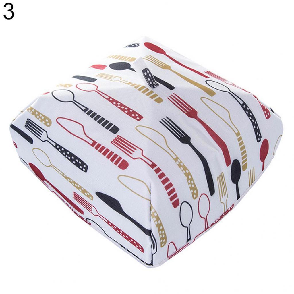 Multifunctional Dust Dishes Food Cover Heat Preservation Foldable Insulation