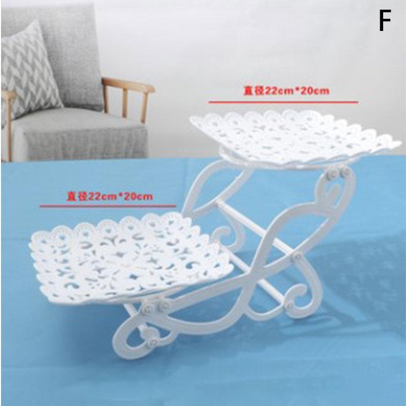 1/2Pcs Cake Stand Dishes Cupcake Snacks Plates Three-Layer Creative Fruit Basket