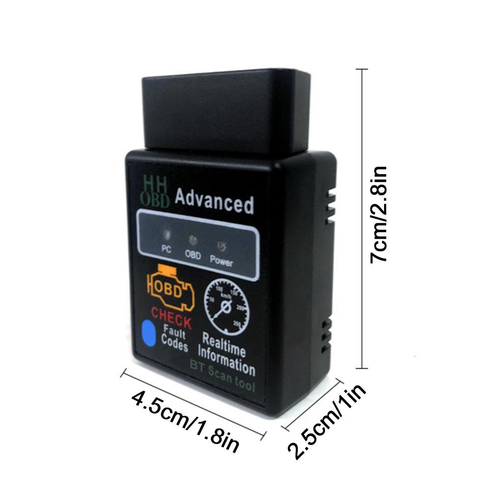 Bluetooth-совместимый автомобильный OBD2-сканер Elm327 V2.1, считыватель кодов OBDII, диагностический инструмент, диагностический сканер для Android IOS Windows