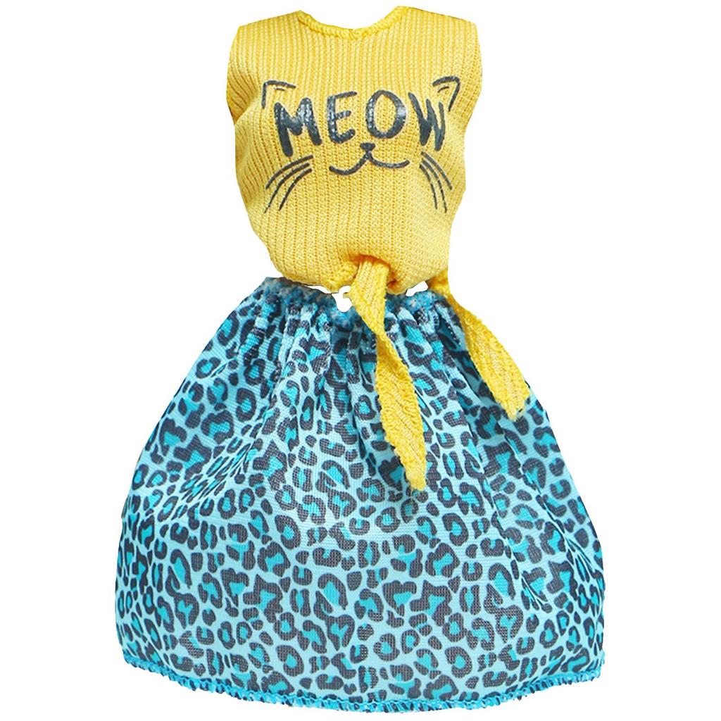 Clothes for 30cm Doll Daily Casual Outfits Pants T-shirt Skirts Mini Dress Fat Curvy Size 11.5 Inch Doll Accessories