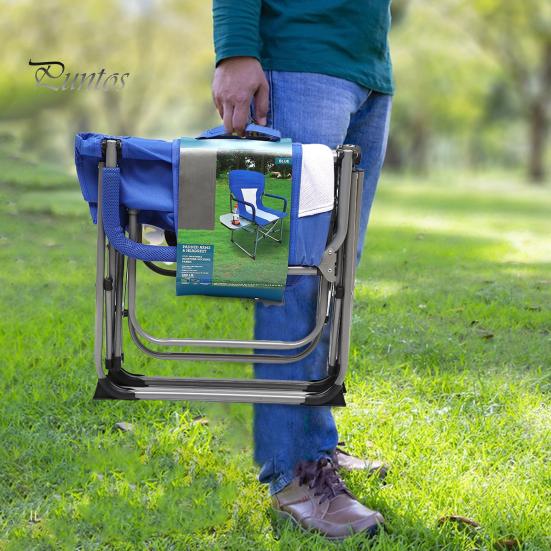 Уличный складной стул с подстаканником, приставным столиком, портативный, легкий, прочный, для кемпинга, пешего туризма, пикника, рыбалки, складной стул, сиденье