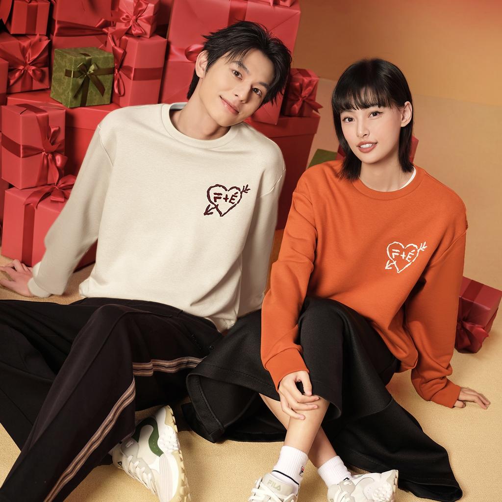 FILA x Études Sweatshirt Men's Dark Clay Orange F11M516202FOR