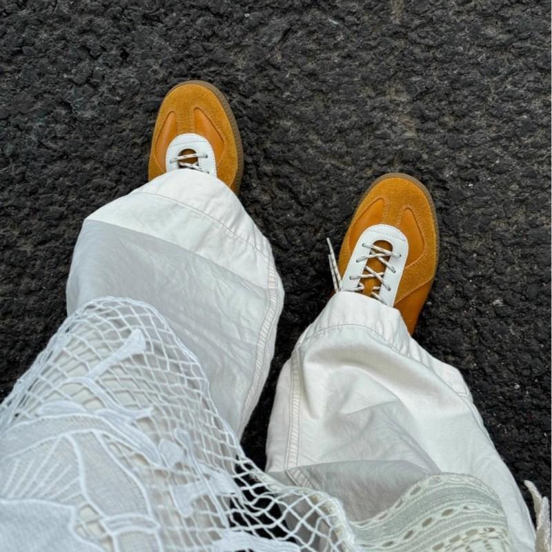 Classic Retro Flat Casual Sneakers Unisex Soft Sole Lace-Up Derby Shoes Comfortable All-Season Walking