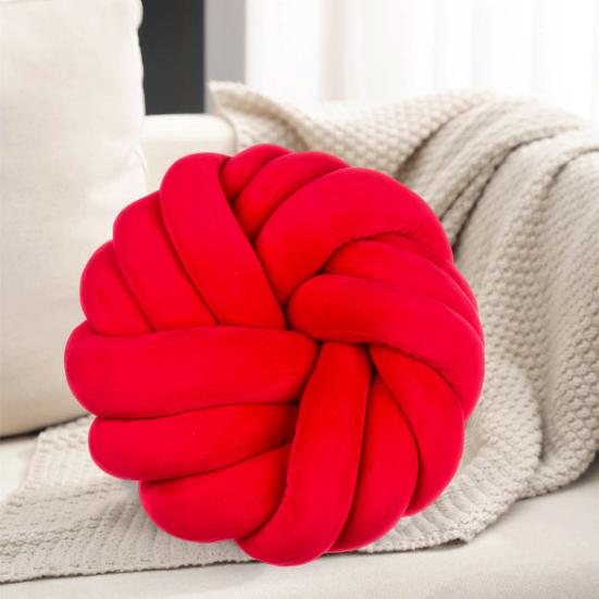 Отличное наполнение Домашнее украшение Удобная подушка-узел Шар Круглая Ручной работы Декоративные подушки Поставка Завязанный