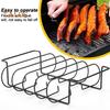 Stainless Steel Rib Rack for Grilling Holds Multiple Rib Racks BBQ Roasting Stand for Grill Barbecuing Beef Chicken Turkey BBQ Accessories