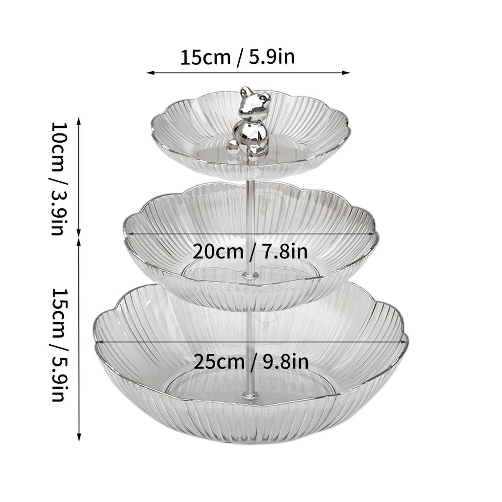 Подставка для десертного торта на День святого Валентина, украшение стола на Рамадан, держатель для фруктового подноса, многослойная подставка для закусок, конфет