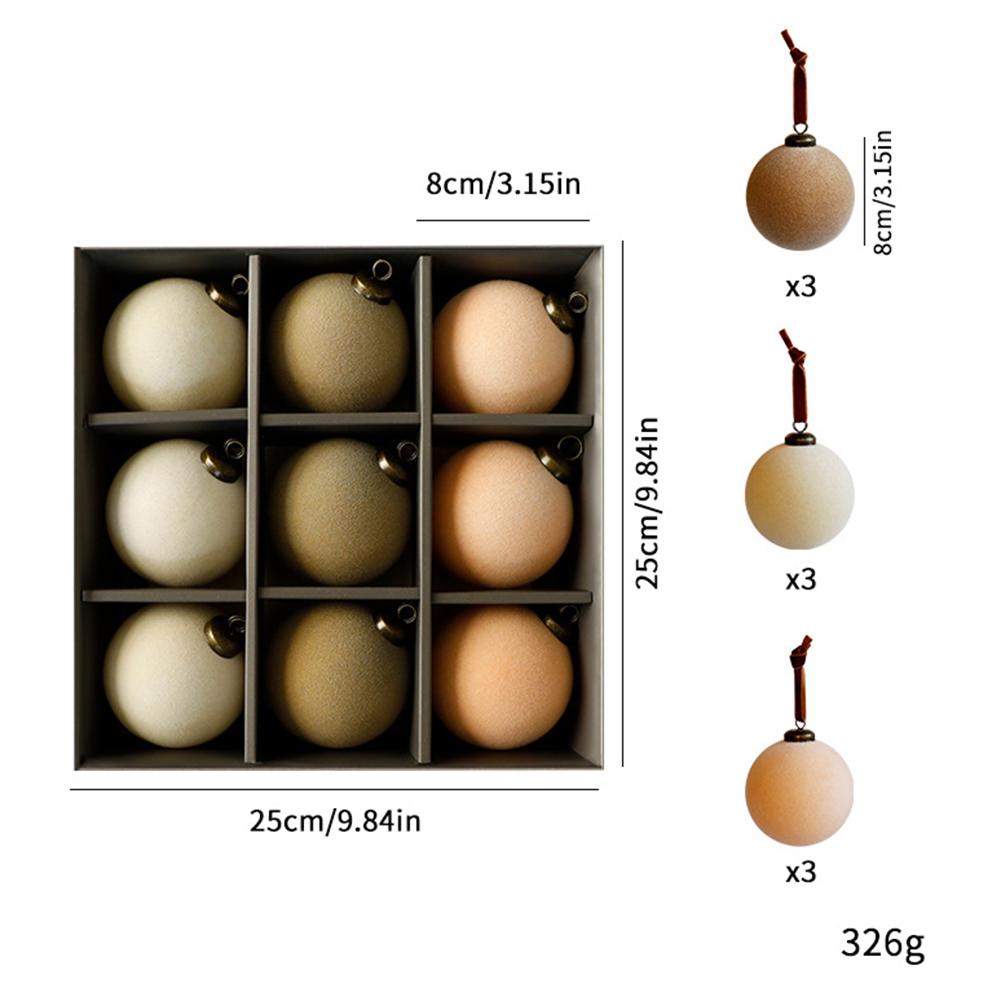 Holiday Celebrations White Christmas Ball Set Beautiful Flocked Decorations Christmas Decoration Versatile Decorating Options