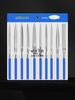 Jin Xin Diamond-Assorted Emery File Set: Triangle, Round, Semicircular.