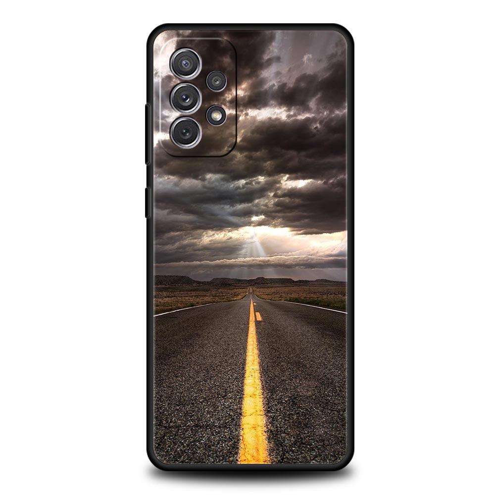 Чехол 'Пейзаж в дороге' для Samsung A57 A37 A51 A71 A21S A17 A11 A15 A25 A41 A23 A33 A53 A73 A07 A05S A13 A35 A55 5G