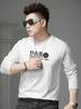 European Style 2025 New Autumn Trendy Brand Letter Print Round Neck Long Sleeve T-Shirt Men's Casual Top