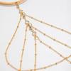Fashion Wind Upper Arm Ornament Fashion Sexy Multi-Layer Rhinestone Chain Tassel Open Arm Ring Bracelet Women's Accessories