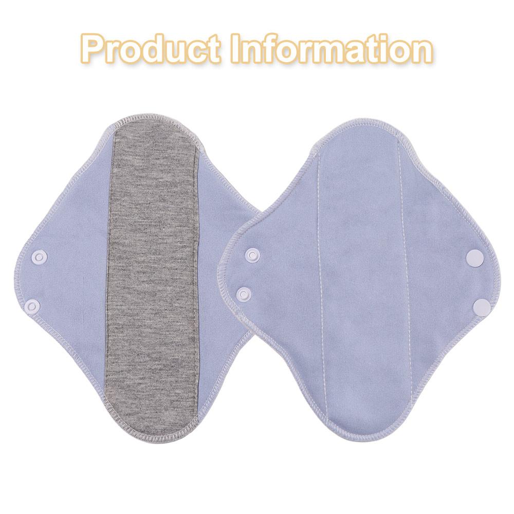 6Pcs Washable Sanitary Napkin Reusable Nursing Pad for Women Gasket Panty Liner  Incontinence
