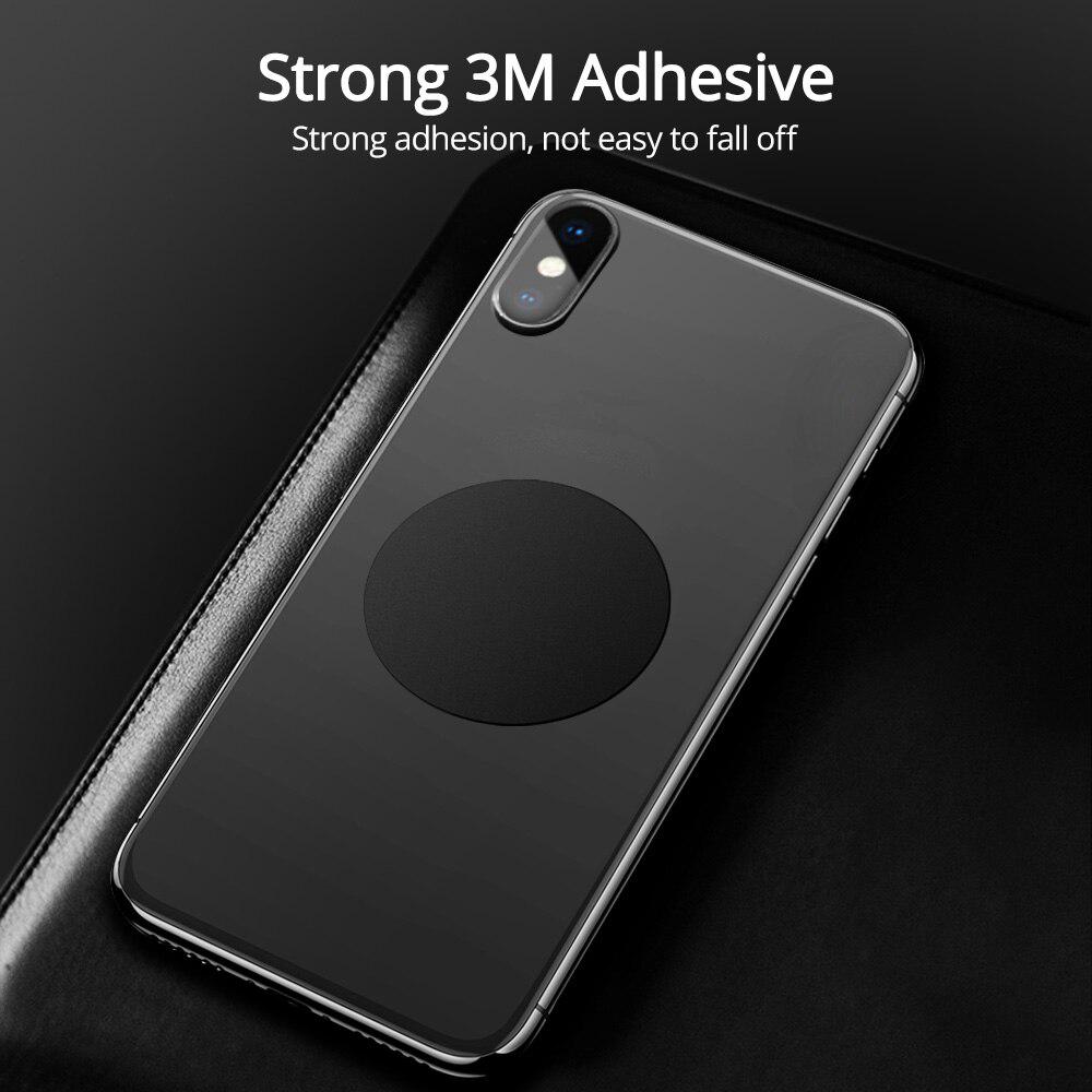 FONKEN Magnetic Car Phone Holder Metal Plate Magnet Holder Extra Sticker Iron Sheet Car Accessories