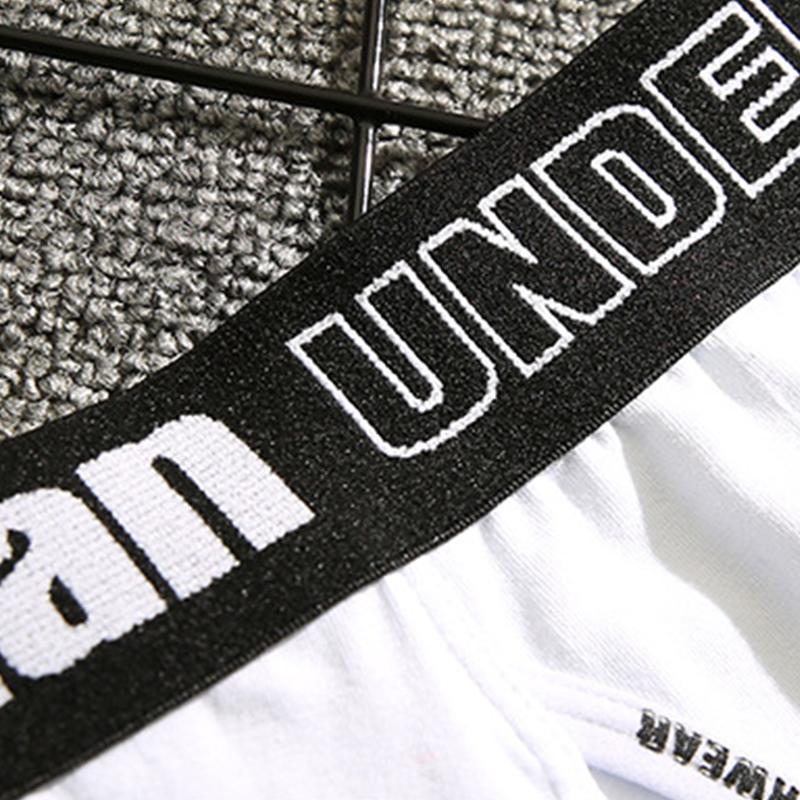 Мужское нижнее белье Мужские хлопковые трусы Мужские удобные шорты Новые джентльменские однотонные модные буквы Дышащие боксеры