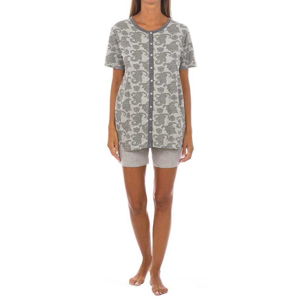 Женская летняя пижама из хлопка с короткими рукавами KL40000