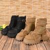 Fashion Stylish Short Boots 2025 New Fall Platform Heightened Small Man Temperament Booties