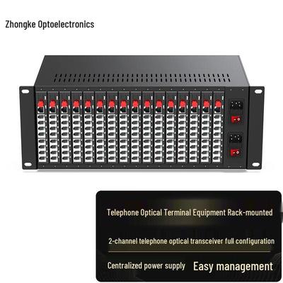 Zhongke Optoelectronics Телефонно-оптический трансивер с 16-слотным шасси
