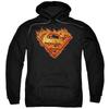 SUPERMAN HOT METAL Licensed Adult Hooded Sweatshirt Hoodie