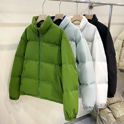 Пуховик женский короткий 2024 зимняя новая корейская версия модная пара воротник стойка повседневное свободное универсальное утолщенное пальто