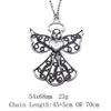 Valentine's Day Vintage Necklace Angel Wings 45cm Or 70cm Long Chain Necklace Women's Bags Choker Necklace