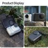 For Insta360 GO Ultra Sunnylife Portable Protective Case Shock-proof Dust-proof Storage Box with Lanyard (Black)