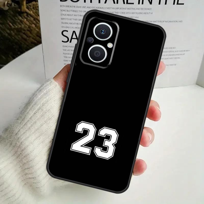 Чехол с номером 23 по баскетболу для OPPO Reno 8T 4Z 5Z 8 10 11 Pro 4 5 6 7 Lite OPPO Find X6 Pro X3 X2 X5 Lite