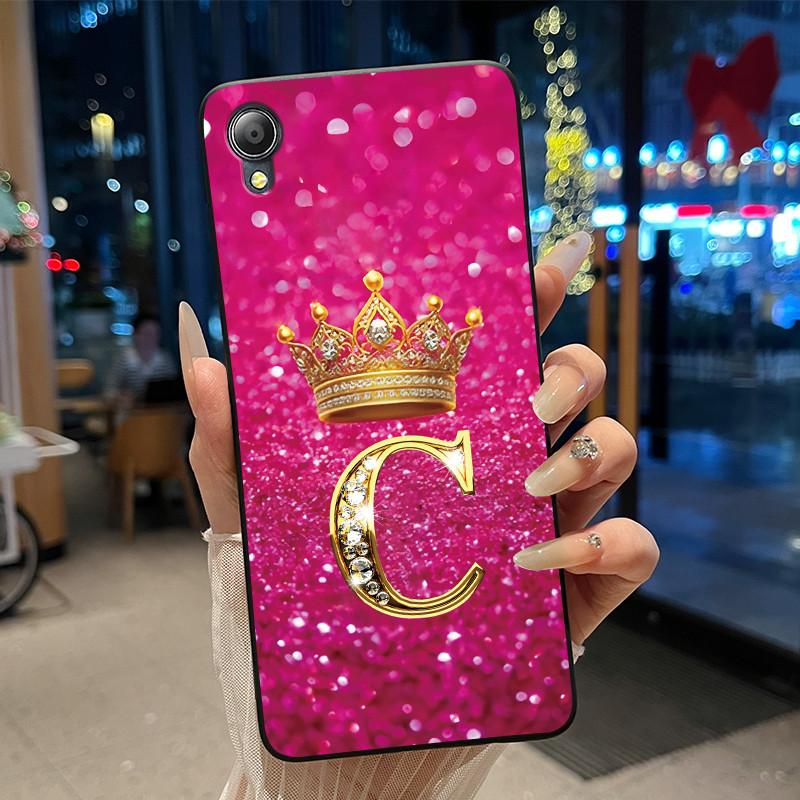 Cute New Design Crown Letter Shockproof Soft Phone Case For Asus ZenFone Live (L1) ZA550KL Bumper Silicone Black Case Cover