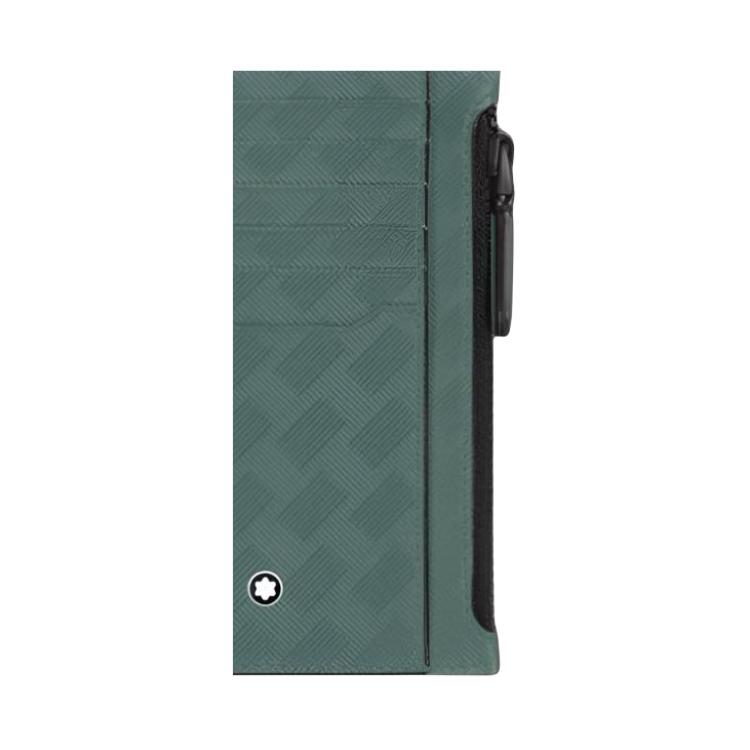Montblanc 3.0 Шестиугольный Белый Звездный Логотип Кожаный Держатель для Карт Мужские Аксессуары Грецкий Орех-Зеленый MB198085