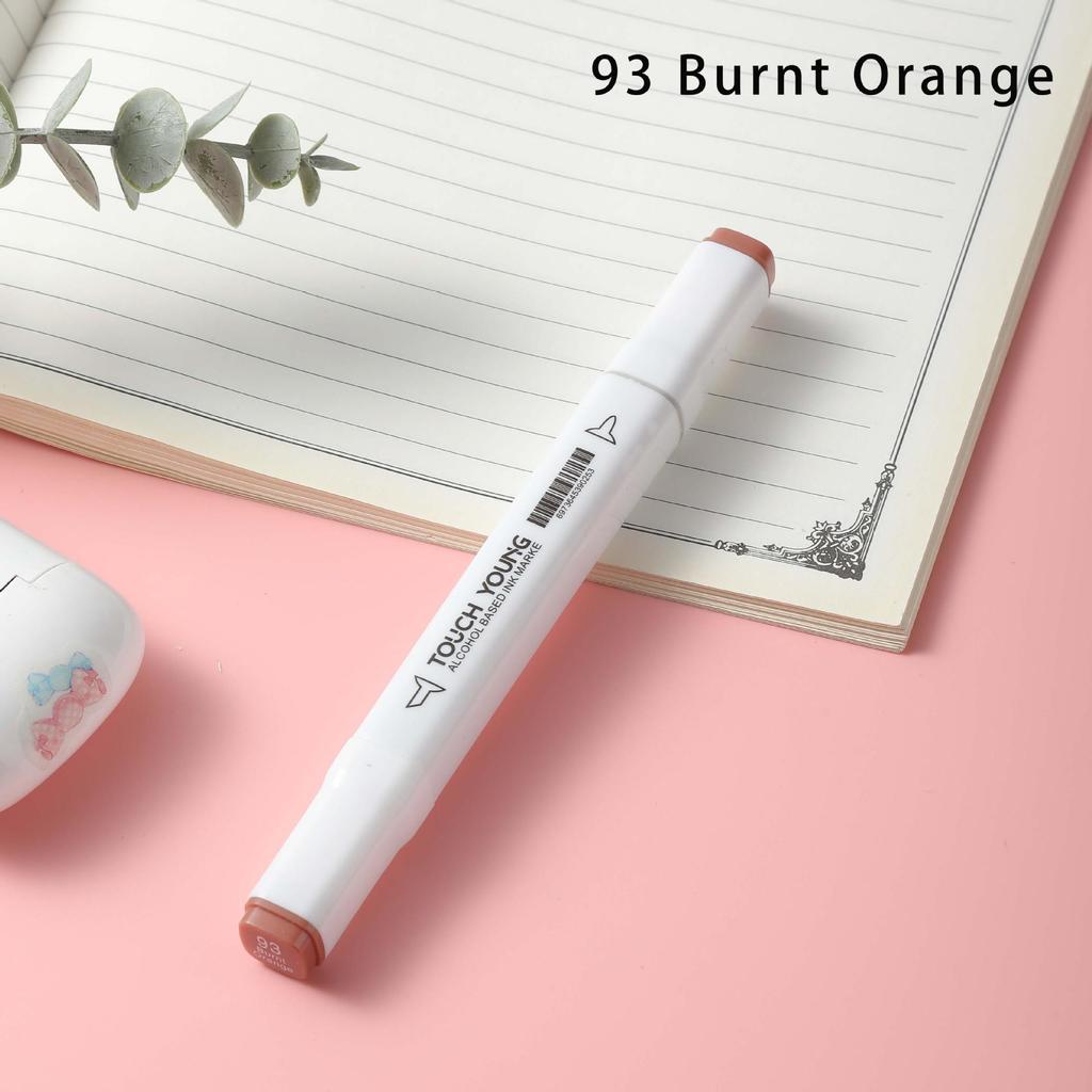 6th Gen Double Tip White Square Barrel Oil-Based Marker for Drawing & Hand-Painting