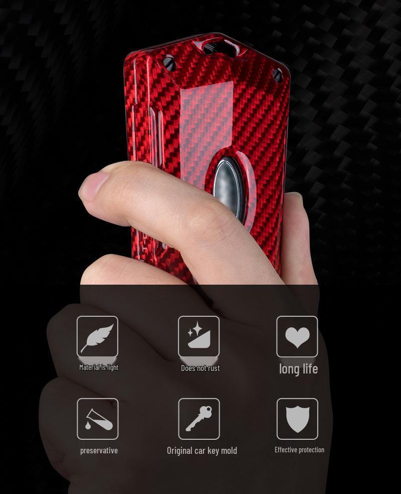 T-carbon Real Carbon Fiber Key Case for Land Rover Range Rover Evoque