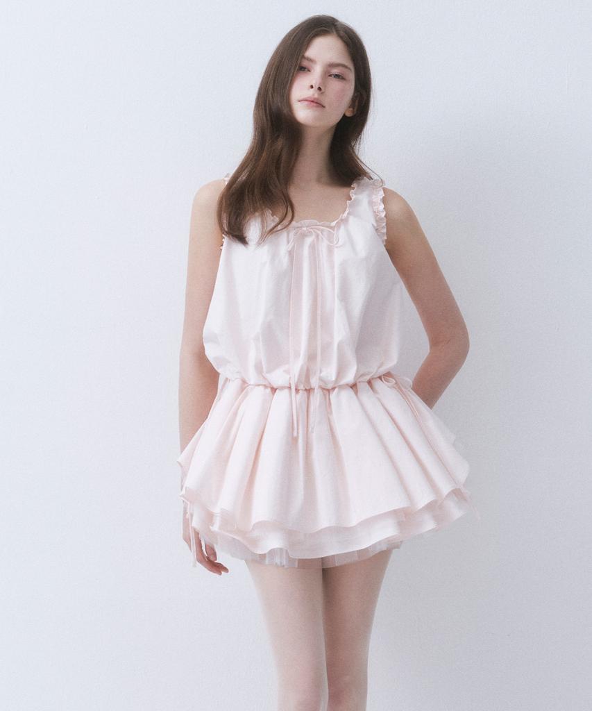 Deotiseu Cloud Frill Ribbon Dress_Tt6S605Lp