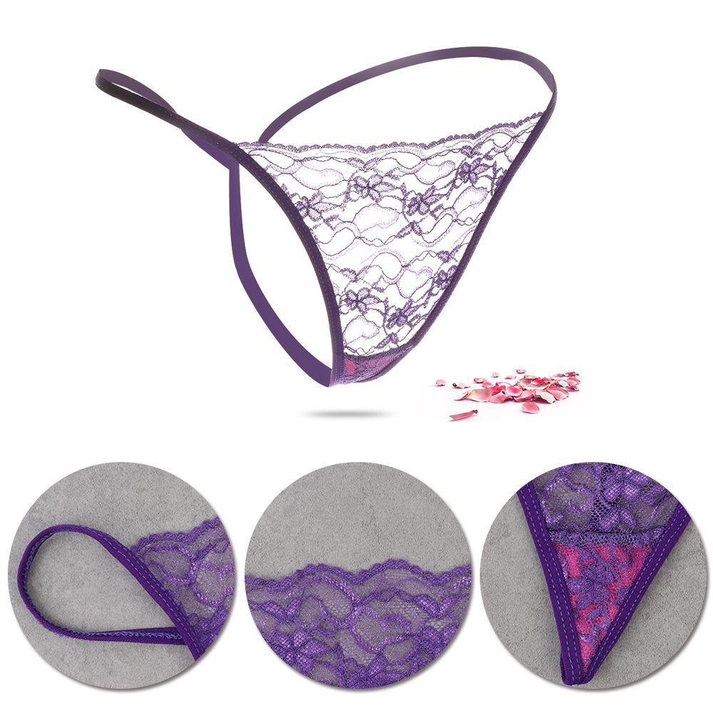 10pcs Random Transparent Underpants Seamless Low Waist Briefs G-String Lace Panties Sexy Lingerie