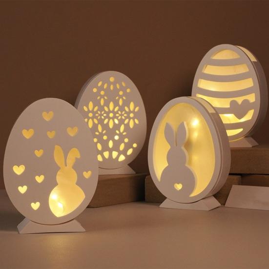 Набор из 6 пасхальных силиконовых форм для эпоксидной штукатурки, цемента, кролика, яйца, легко снимаемая гибкая смоляная форма для поделок своими руками