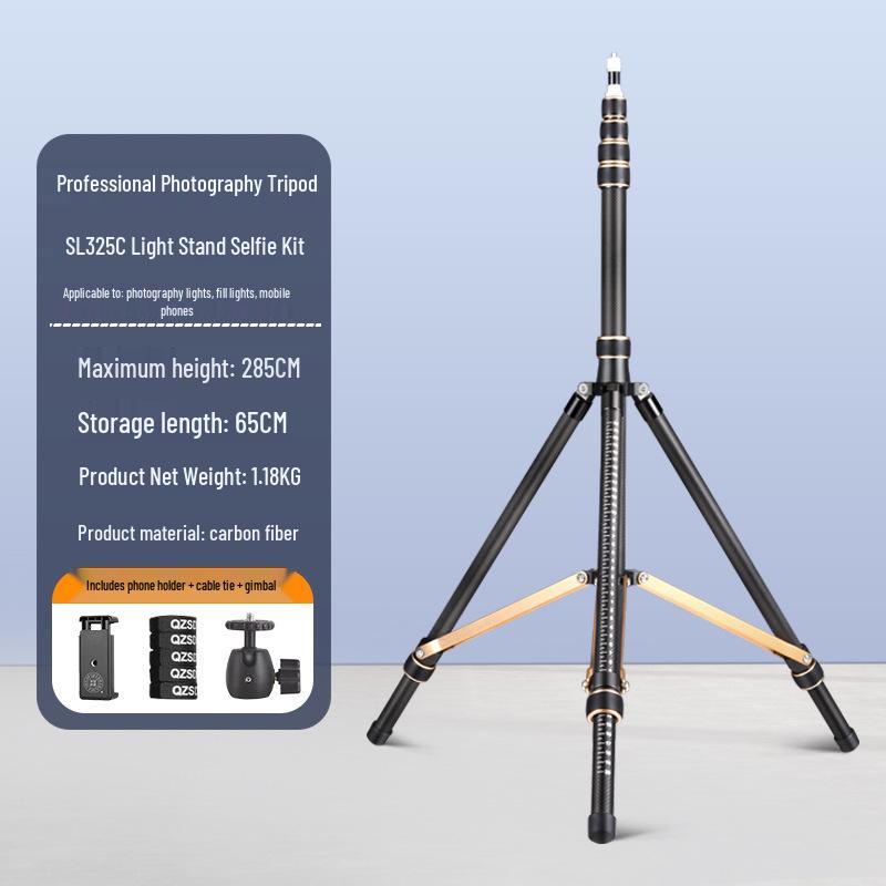 SL255 Складная стойка для фотоосвещения из углеродного волокна, портативная