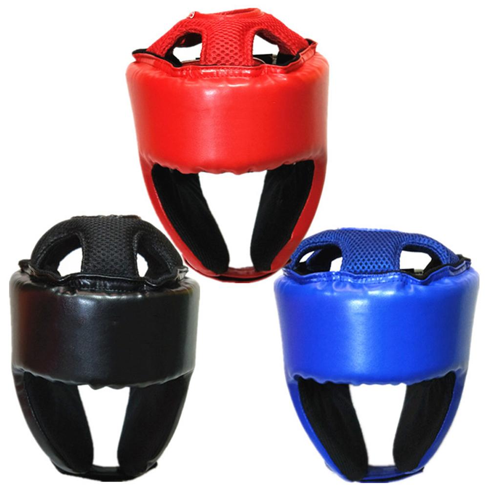 Шлем для кикбоксинга из искусственной кожи для взрослых, для мужчин и женщин, для каратэ, для кикбоксинга, для тренировок по бою, для защиты головы, для полного лица
