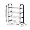 Multi-Layer Shoe Shelf 4 Layers Simple Dust-Proof Storage Shoe Cabinet Multi-Layer Assembly Door Dormitory Organizer Rack