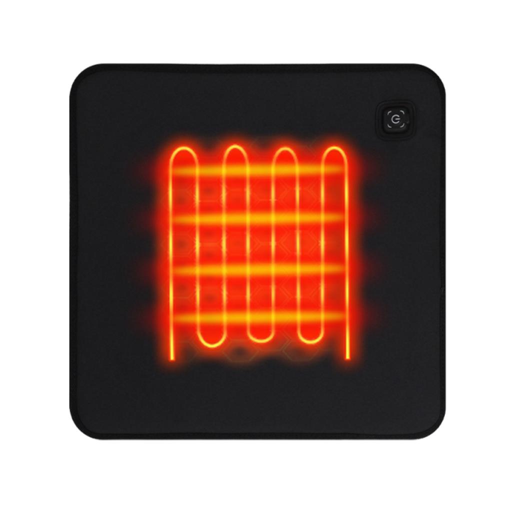 5V USB Heated Seat Cushion Power Bank Not Included Waterproof Heating Pad Seat Warmer for Winter Outdoor Sports Camping Fishing